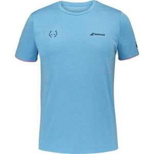 Polera Babolat Crew Neck Tee Juan Lebron Azul Claro Tenis Padel