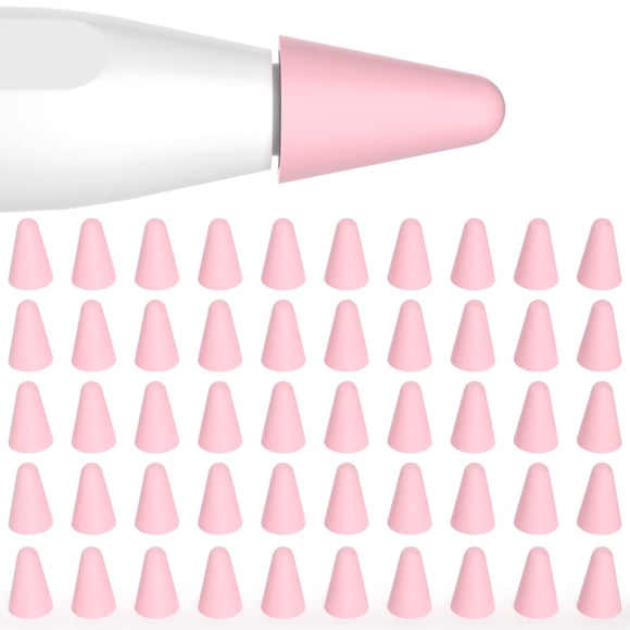JOOSKO Puntas de silicona rosa para Apple Pencil – Pack de 50 (silencioso)