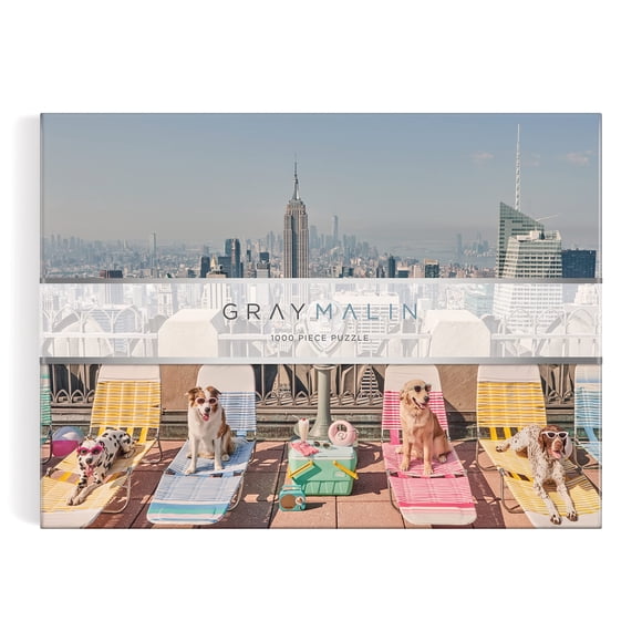 Puzzle Galison Gray Malin Los perros de la ciudad de Nueva York, 1000 piezas