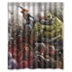 thumbnail image 1 of Cortina de ducha de los Vengadores: Juego de cortina de baño con ganchos, tamaño 60 x 72 pulgadas, 1 of 3