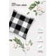 thumbnail image 3 of Juego de 2 fundas de cojín cuadradas a cuadros para exteriores, de lino y algodón en blanco y negro, para decoración de Pascua, para el hogar, el coche, la cama y el sofá, 45,7 x 45,7 cm., 3 of 7