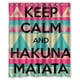 thumbnail image 1 of Cortina de ducha Hakuna Matata, juego de cortinas de baño con ganchos, tamaño 60 x 72 pulgadas, 1 of 3