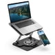 thumbnail image 1 of Soporte para laptop Electmagic ajustable con rotación de 360° y soporte para celular, 1 of 7