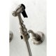 thumbnail image 5 of Grifo de cocina Kingston Brass Heritage de montaje en pared con rociador, 5 of 9