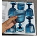 thumbnail image 3 of Set de 6 Copas de Vino de Cristal Azul de raya  (300 ml), 3 of 3
