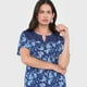 thumbnail image 3 of Polera Mujer Aplicación Macramé Flores Navy Corona, 3 of 5