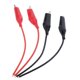 thumbnail image 3 of Juego De 4 Cables De Clip De Abrazadera De Cola Esta?ados 16 # Línea 120 Mm Juego De Cables Negros Y Rojos, 3 of 5