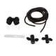 thumbnail image 3 of Lindo Cable De Carga Cubierta Protectora Enchufe 4 En 1 Funda Protectora Transparente Negro, 3 of 5