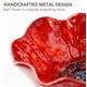 thumbnail image 3 of Estacas jardín flor metal baño abejas cuenco agua pájaros estación riego polinizadores 3 uds rojo, 3 of 7