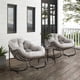 thumbnail image 2 of Outdoor Rattan Rocking Chair,Padded Cushion Rocker Recliner Chair Outdoor for Front Porch, Living Room, Patio, Garden, Beige, 2 of 3