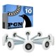 thumbnail image 1 of Rodillos para puertas de garaje PGN 2 de nailon blanco, paquete de 10 con doble sello, 1 of 6