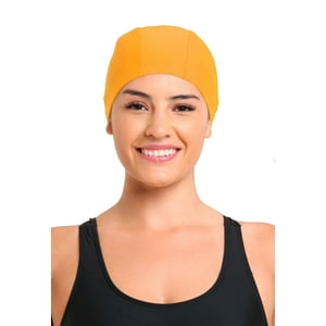 Samia - Gorro De Natación De Lycra Amarillo
