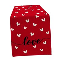 Bothyi - Camino De Mesa Para El Día De San Valentín, Mantel De 72 Pulgadas Para Casa De Campo, Interior, Estilo Festivo E