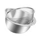 thumbnail image 2 of 2x Colador Con Bol Para Mezclar Colador De Alimentos Colador Para Frijoles Fideos Ensaladas Plata, 2 of 3