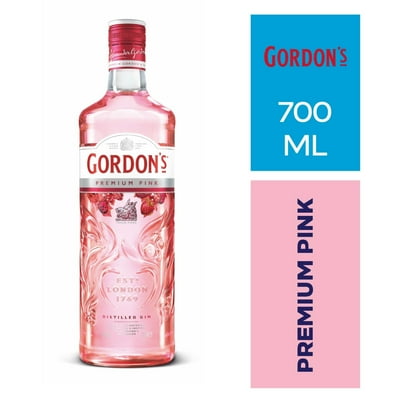Gin Premium Pink 37.5° Botella 700 Ml Gordons