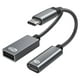 thumbnail image 4 of Adaptador USB C OTG Con Cable Trenzado De Carga Rápida PD 60W Para Portátil Gris, 4 of 5