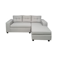 Diseños Valestrini - Sofa Seccional Kristina Lino Gris Claro Divan Derecho
