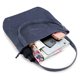 thumbnail image 4 of Bolso de mano de pana para mujer, informal, con cremallera, de gran capacidad y bolsillos., 4 of 5