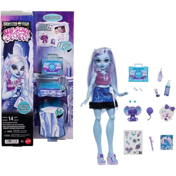 Muñeca Monster High Abbey Bominable Self-Scare Secrets 13 Accesorios