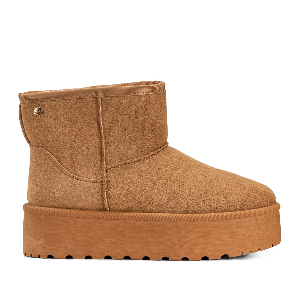 Botin Camel Casual Mujer Weide Lt122