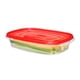 thumbnail image 2 of Pack De Hermético Takealongs Rectangulares 950ML Plástico 3 Piezas Transparente - Rojo, 1 Un, 2 of 3