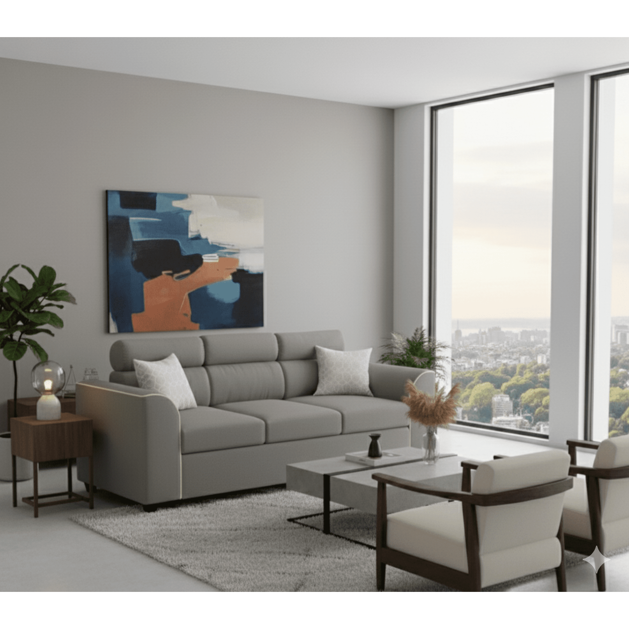 Fancy Hogar - Sofa Pufa 3 Cuerpos