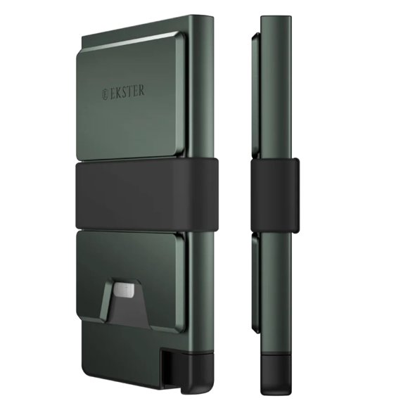 Billetera Ekster Pro de Aluminio RFID Verde Bosque