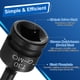 thumbnail image 5 of Uxcell 1/2" Unidad de Enchufe de Bit Torx T30 Impacto 6 Puntos Estrella Enchufes CR-MO Acero con Pasador de Chaveta y Anillo O para Taladros Eléctricos Adaptador de Taller de Garaje, 5 of 7