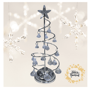 Genérico - Árbol Navidad Led 27 Cm Metal Tradicional Con Adornos Navidad 2025
