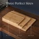 thumbnail image 5 of Juego de 3 tablas de cortar Deer & Oak de bambú preaceitado, 5 of 8