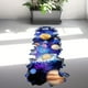 thumbnail image 2 of 1pc, 3d Broken Wall Universe Star Astronaut Floor Sticker Bedroom Living Room Room Decoration Self-adhesive Floor Sticker, 2 of 3