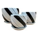 thumbnail image 1 of Set 3 Maceteros Maceta De Cerámica Diseño Lineas Negras, 1 of 5