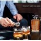 thumbnail image 4 of Set de Decantador de Whisky YJGS 450 ml con 2 Vasos Patrióticos, 4 of 8