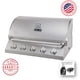 thumbnail image 1 of Parrilla a gas empotrada de 5 quemadores - Acero inoxidable, 1 of 3