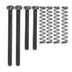 thumbnail image 2 of 1 juego de tornillos de contrafuerte de puente de bajos eléctricos + resortes negro, 2 of 3