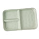 thumbnail image 1 of Plato Para Servir Fácil De Llenar, Práctico, De Porcelana, Con 3 Compartimentos, Rectangular, Color Verde, 1 of 5
