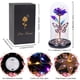 thumbnail image 3 of Regalos para el día de San Valentín Forever Galaxy Glass Rose con mariposa, 3 of 9