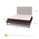thumbnail image 3 of Cama Europea Curve Bee Comfort 2 Plazas Bd Respaldo Tigris, 3 of 11