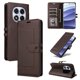 thumbnail image 1 of Premium Wallet Case for Xiaomi Redmi Note 14 Pro with Card Slots & Kickstand, Flip Cover Brown, 1 of 6