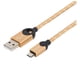 thumbnail image 3 of Cable USB A Micro USB Trenzado Dorado 1.2Mts LC2618G, 3 of 5