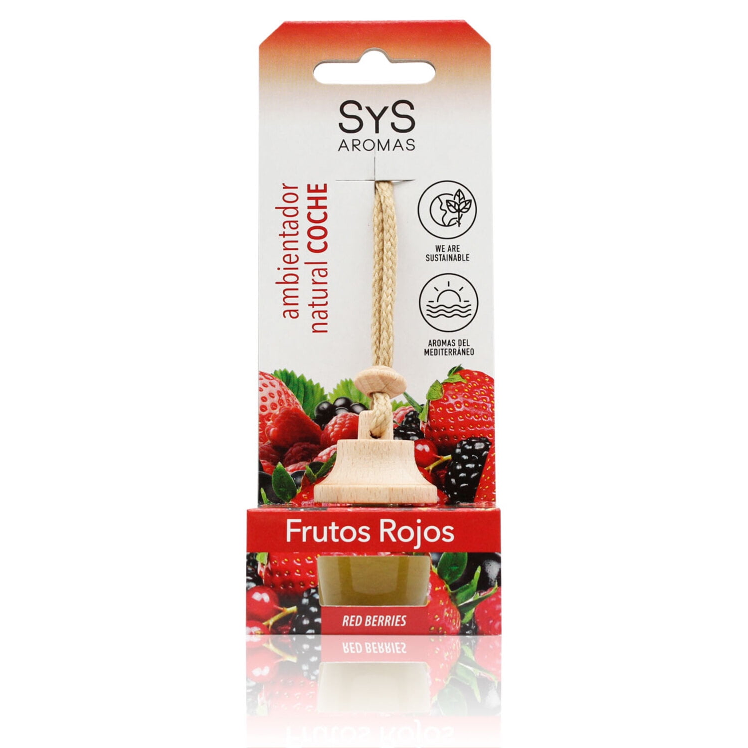 Sys - Ambientador Auto Style 7 Ml Frutos Rojos