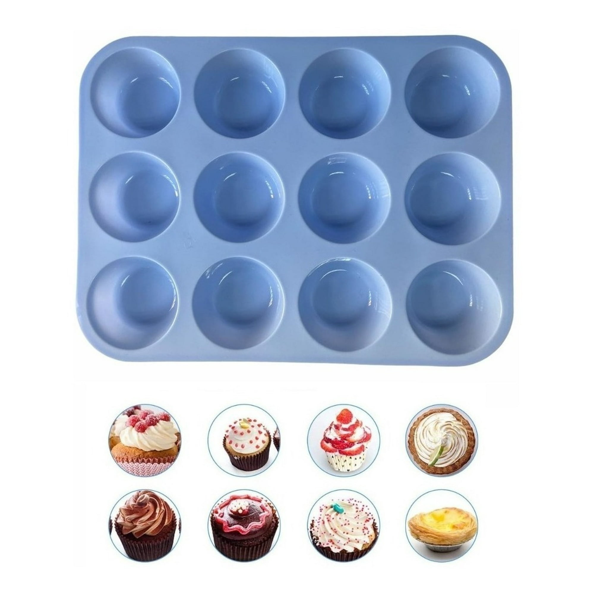 Genérico - Molde Cupcakes Molde 12 Magdalena Molde Muffin Repostería