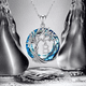 thumbnail image 3 of Collar HESHPAWS Tree of Life con Inicial A-Z Azul, 3 of 3