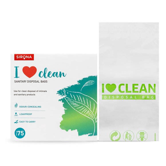 Bolsas desechables personales Sirona 75 bolsas para el cuidado menstrual