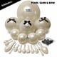thumbnail image 3 of Kit de arco de globos feilebalon blanco perla y negro con lazo, 3 of 8