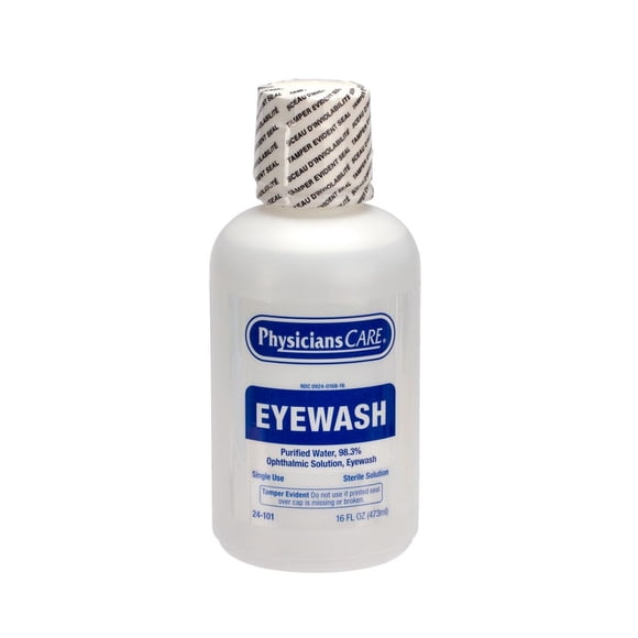 Solución de lavado de ojos PhysiciansCare, estéril, isotónica, 480 ml