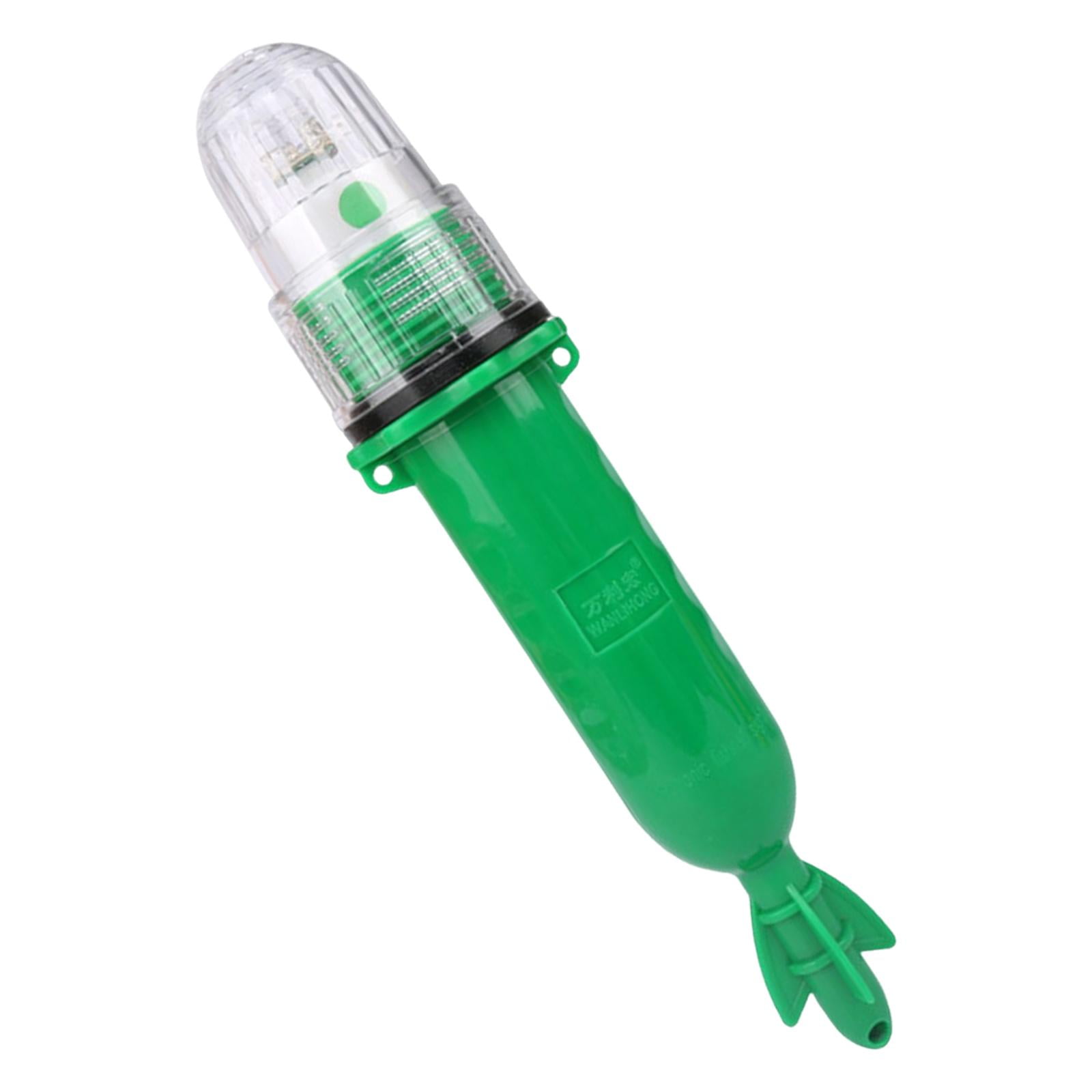 Magideal - Luz De Navegación Para Barcos, Flotante, Ip65, Resistente Al Agua, Funciona Con Pilas, Luz Led Para Kayak, Lámpara De Captura De Peces, Indicador, , Verde 48x260mm