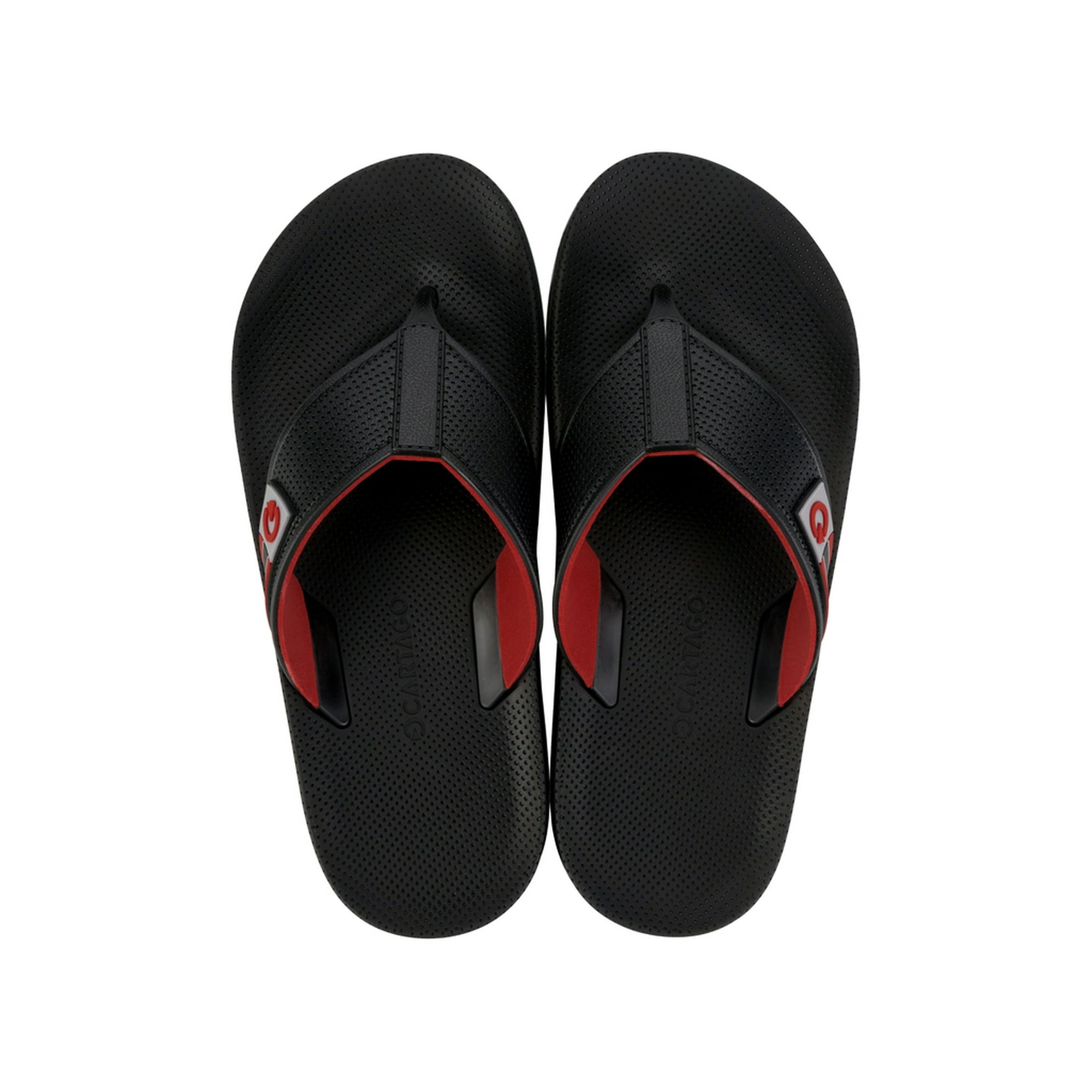 Sandalia Hombre Negro/rojo Siena Cartago