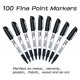 thumbnail image 2 of Marcadores Permanentes Shuttle Art 100 Unidades Punta Fina, 2 of 8