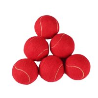 Ioensy - 6X Pelotas De Tenis Pelotas Elásticas Elásticas Para Juegos Entretenimiento Deportes De Raqueta Rojo